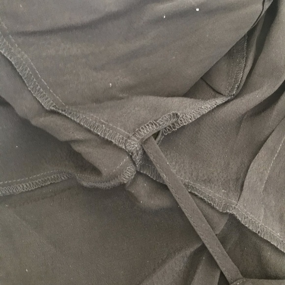 MINKPINK black peplum wrap blouse, S - Picture 6 of 7